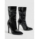 Patent Leather High Heel Pointed Stiletto Heel Pile Style Boots - EX-STOCK Canada