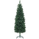 6ft Tall Pencil Artificial Christmas Tree With 479 Branch Tips With Steel Base, Green EX-STOCK Canada 
