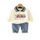 Cartoon Printed Children's Hoodie Shirt And Pants Set Two piece for boys - EX-STOCK Canada