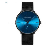Simple ultra-thin watch round mesh belt watch - EX-STOCK Canada