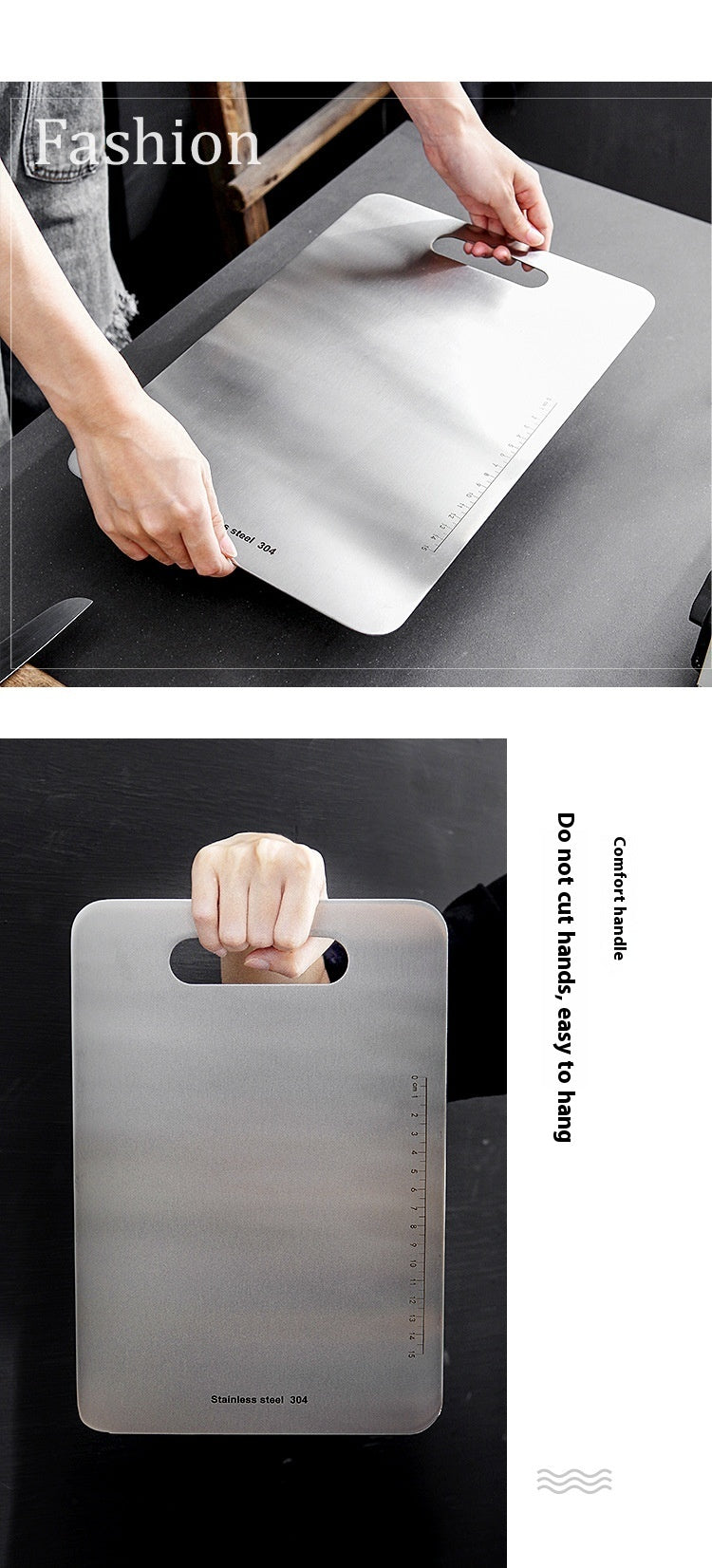 Household Stainless Steel Cutting Board Cut Vegetables EX-STOCK Canada 