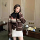 Thickened Jacquard button Knitted Sweater for Women Autumn And Winter - EX-STOCK Canada