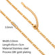 Stainless Steel Vacuum Vapor Plating 18K Gold Color Protection Lip Chain Necklace - EX-STOCK Canada