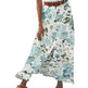 Women's summer Fashion Cotton Linen A-Line Hip Mid Waist Long maxi Skirt - EX-STOCK Canada