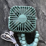 USB Powered summer heat Handheld fan with stand and Night light - EX-STOCK Canada