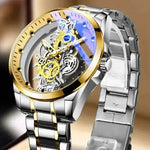 Men Watch Skeleton Automatic Quartz Watch Gold Skeleton Vintage Man Watch Mens Watches Top Brand Luxury - EX-STOCK Canada
