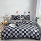 Solid Color Double Stitching Washed Cotton Duvet Cover Bedding EX-STOCK Canada 