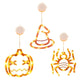 Set Of 3 Pack Halloween Window Light Spider Witch Hat Pumpkin With Orange Light Hanging Halloween Decoration Light With Suction Cup Hanging Holes - EX-STOCK Canada