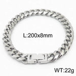 Cuban Link Chain Trimming Chain Jewelry Buckle Titanium Steel Bracelet - EX-STOCK Canada