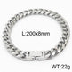 Cuban Link Chain Trimming Chain Jewelry Buckle Titanium Steel Bracelet - EX-STOCK Canada