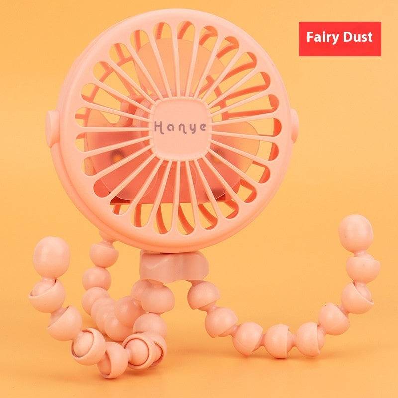 USB Powered summer heat Handheld fan with stand and Night light - EX-STOCK Canada