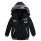 Small Medium-Sized Boys Cotton-Padded Fur Hoodie Winter Jackets for kids - EX-STOCK Canada