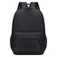 Black backpack on a white background