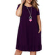 Plus Size Summer Dresses Round neck Short Sleeve Mini dress - EX-STOCK Canada