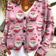 Christmas Abstract Printing Casual Cloak Coat Cardigan Sweater - EX-STOCK Canada
