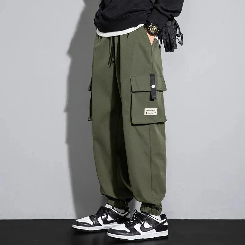 Plus Size Men's Workwear Bag Fall Loose Tappered Cargo Pant trouser - EX-STOCK CANADA
