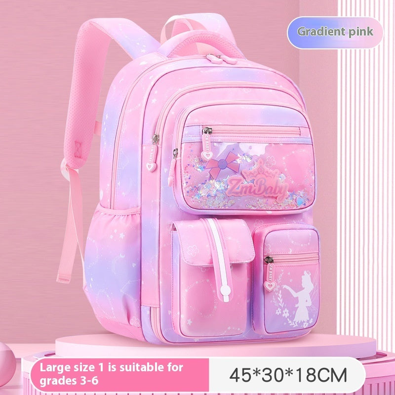 Cute Cartoon Large Capacity Spine Protection Children's Load Reducing Schoolbags EX-STOCK
