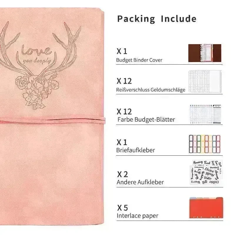 Notebook A6 Leather Loose-leaf Tally Book Note Pad  Memo Note Book - EX-STOCK CANADA