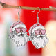 Funny Santa Claus Earrings Christmas Pendant Earrings Gift - EX-STOCK CANADA