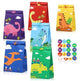 12Packs Christmas Dinosaur Candy Bags With 24Pcs Stickers Party Favor Bags Paper Gift Bags Treat Goody Gift Wrapping Bags For Christmas Halloween Dinosaur Themed Birthday Party Supplies - EX-STOCK Canada
