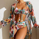 Women's Long Blouse Split Bikini Plus Size Suit - EX-STOCK Canada