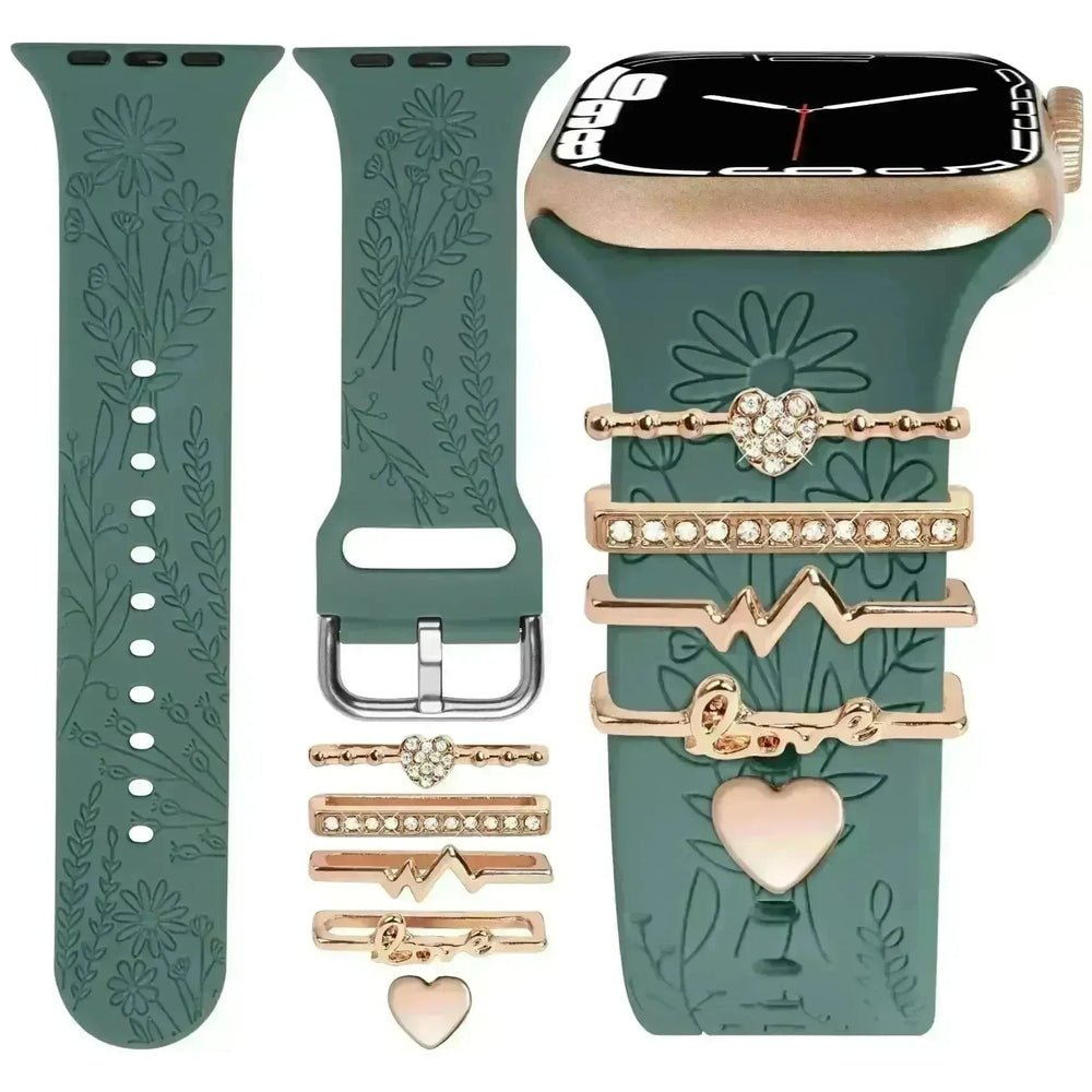DIY Decorative Buckle Silicone Watch Strap Accessories - EX-STOCK CANADA