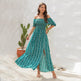 Elegant Off shoulder Spring Summer Maxi dress Slit Chiffon maxi dress for Beach vacation resort travel - EX-STOCK Canada