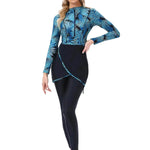 Long Sleeve Zipper ArabSwimsuit With Hat Chest Pad 3 Piece Conservative - EX-STOCK Canada