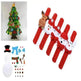 DIY Felt Christmas Tree New Year Toddler Kids Handmade Gift Toys Door Wall Hanging Ornaments Holiday Party Home Decor Set - EX-STOCK CANADA