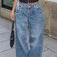 Street Style Loose Distressed Retro Washed Wide Leg Jeans EX-STOCK Canada 