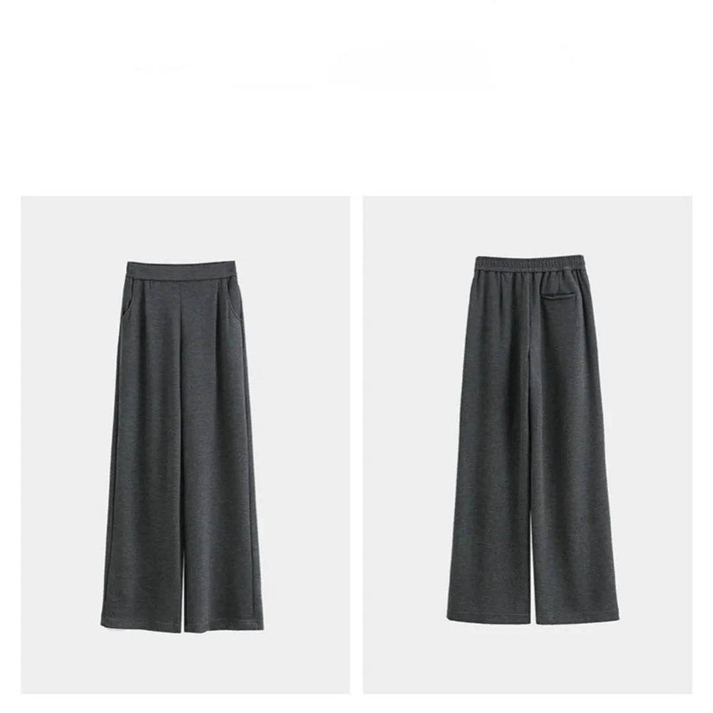 Casual Style High Waist Wide Leg Straight New Casual Pants trouser For Women - EX-STOCK Canada