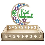 Wooden Ornament Eid Al Fitr Table Decoration coffee Tray - EX-STOCK Canada