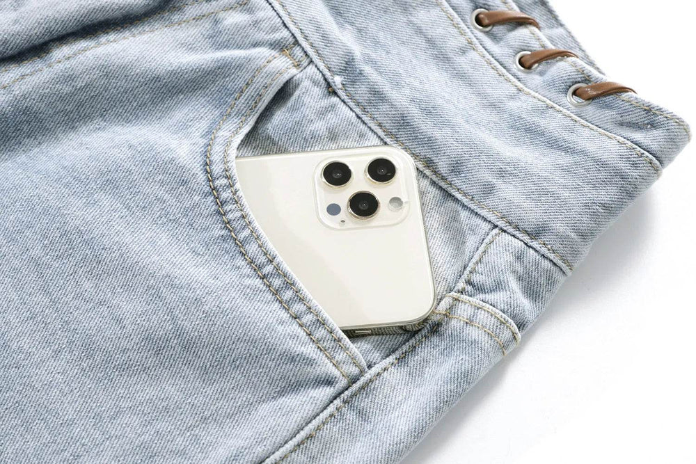 High Waisted Wide Leg Denim Shorts For Women - EX-STOCK Canada