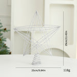 Eight Awn Star Champagne Christmas Decoration Ornaments