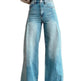 Women's Wide-leg Pants Fashion High Waist Casual Trousers 3D Printing 