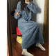 Winter Coral Fleece Sleepwear Women's Nightgown Long Night Dress Pajamas With Pockets Thickened Jacquard Dress Warm Home Clothes - EX-STOCK Canada