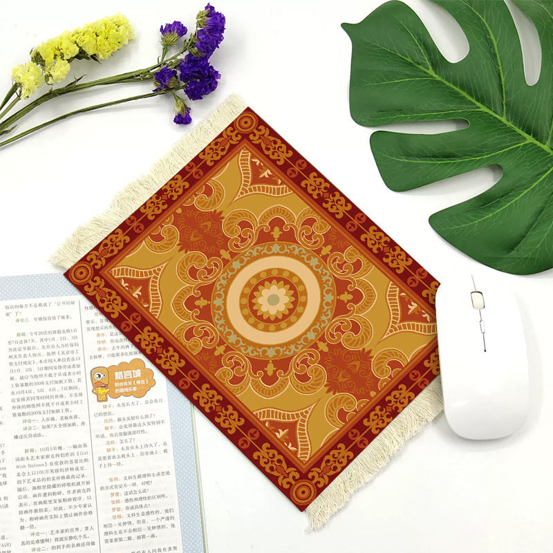 Office mouse pad, Suede fringe mouse pad Hot rubber  Bohemian style Hypersku