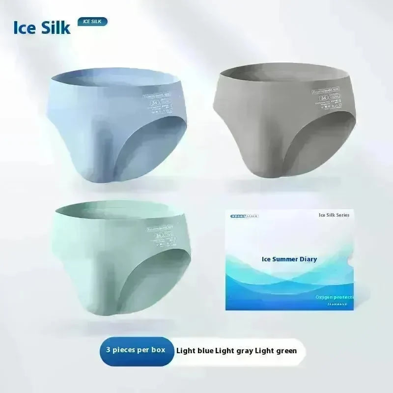 Ice Silk Men's Underwear Summer Seamless Briefs - EX-STOCK CANADA