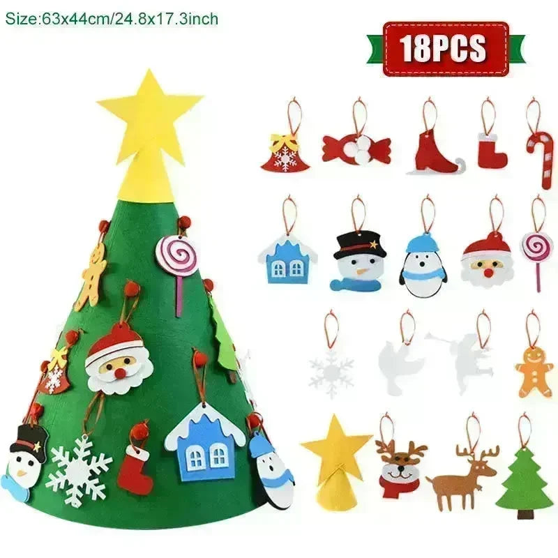 DIY Felt Christmas Tree Ornaments For Kids - EX-STOCK CANADA