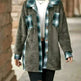 Plaid Woolen Coat Fashion Lapel Single-breasted Mid-length Coat Women's Clothing - EX-STOCK CANADA