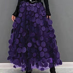 Women's Retro fashion Line Midi Maxi Prairie Skirt - EX-STOCK Canada