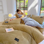 Flannel Double-sided Velvet Duvet Cover For Winter EX-STOCK Canada 