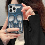 Luxury 3D Skull Metallic Glossy Gothic Phone Case compatible wit Apple - EX-STOCK Canada