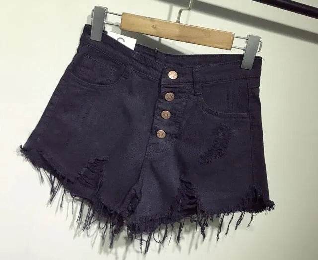 Casual Summer Women Denim Short High Waists Sexy Short Jeans - EX-STOCK Canada