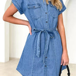 Spring And Summer New Loose Casual Denim Dress Women - EX-STOCK CANADA