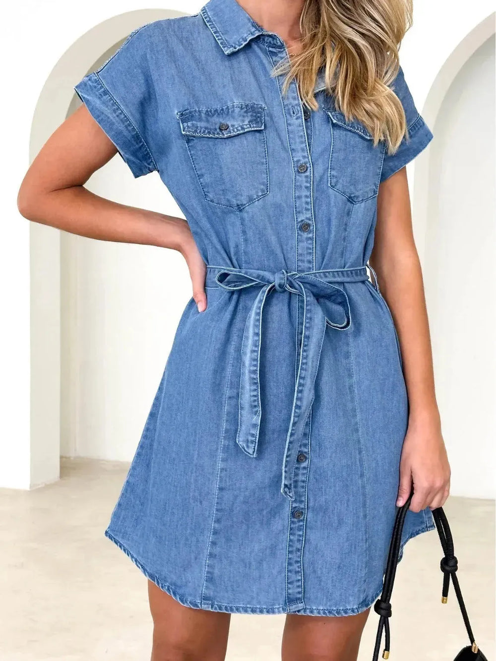 Spring And Summer New Loose Casual Denim Dress Women - EX-STOCK CANADA