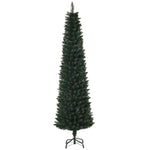 6FT Artificial Christmas Tree Xmas Pencil Tree Holiday Home Indoor Decoration With Foldable Black Stand For Party, Green EX-STOCK Canada 