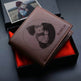 Custom Men's leather Wallet Zipper Valentine's Day gift Personalized Men's Wallet - EX-STOCK Canada