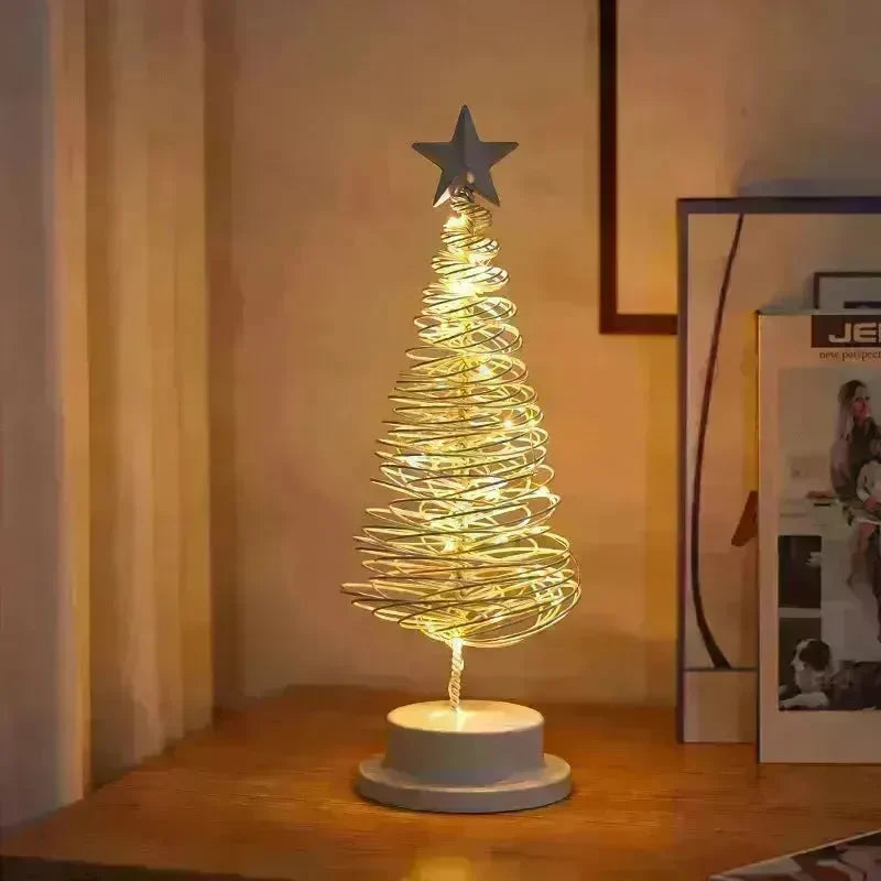 Spiral LED Light Christmas Tree Decoration Night Light Ornaments - EX-STOCK CANADA