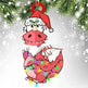 Dinosaur Dragon Egg Christmas Decorations Pendant Acrylic - EX-STOCK CANADA